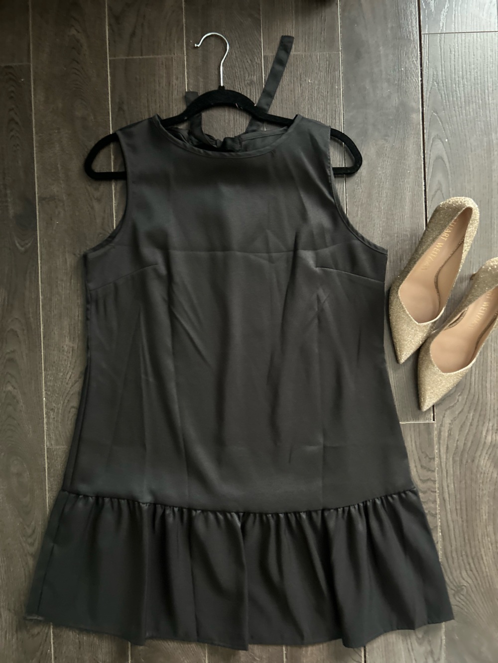 SHEIN Pleated Dress with back bow XL